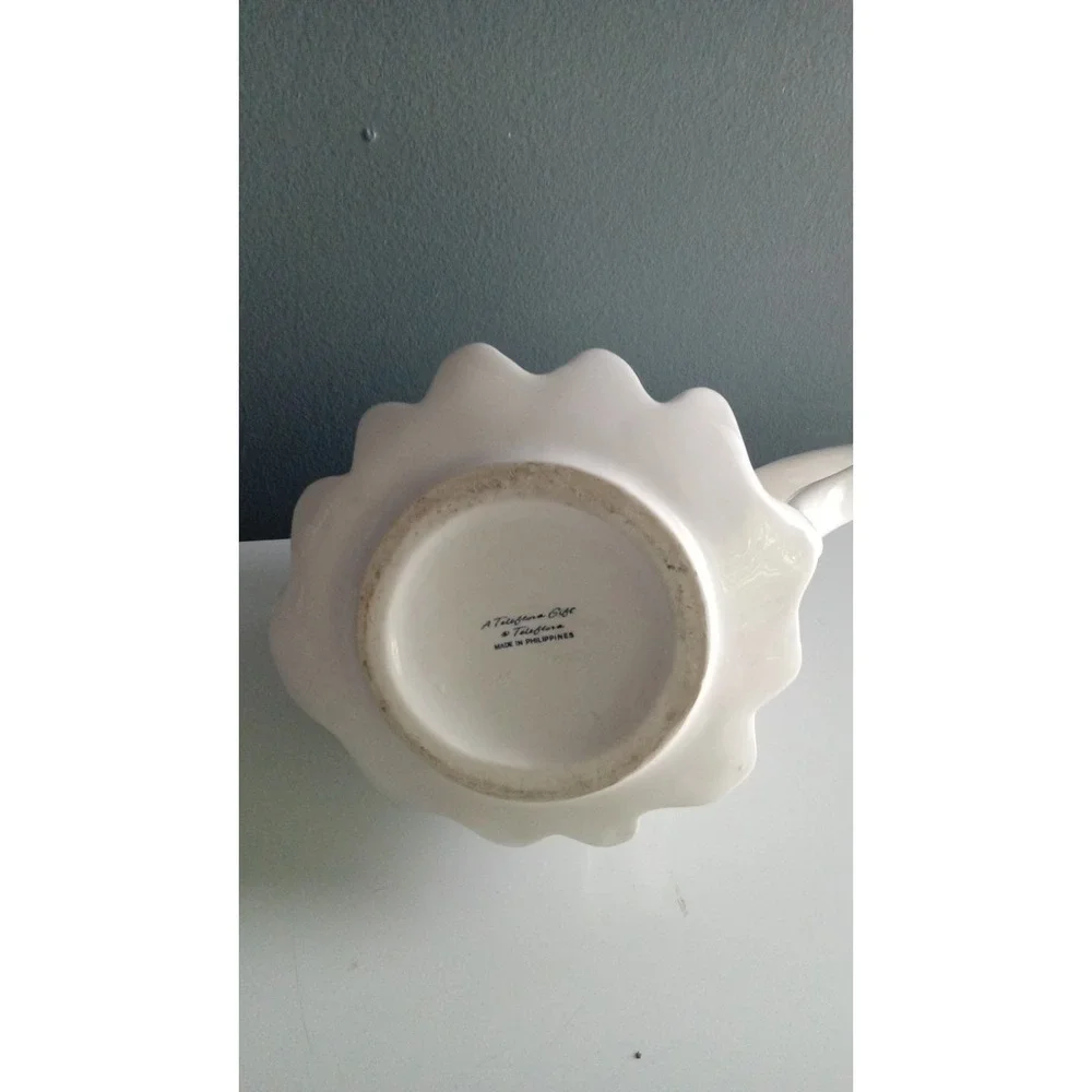 Novelty Teapot Whimsical Ceramic Teapot with Teacup‎ and Bird Figurine